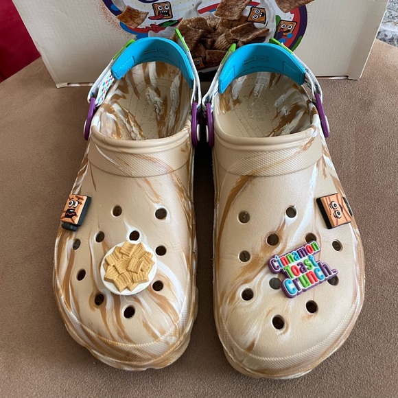 CROCS Shoes Cinnamon Toast Crunch Crocs Clog With Box Mw12 Good